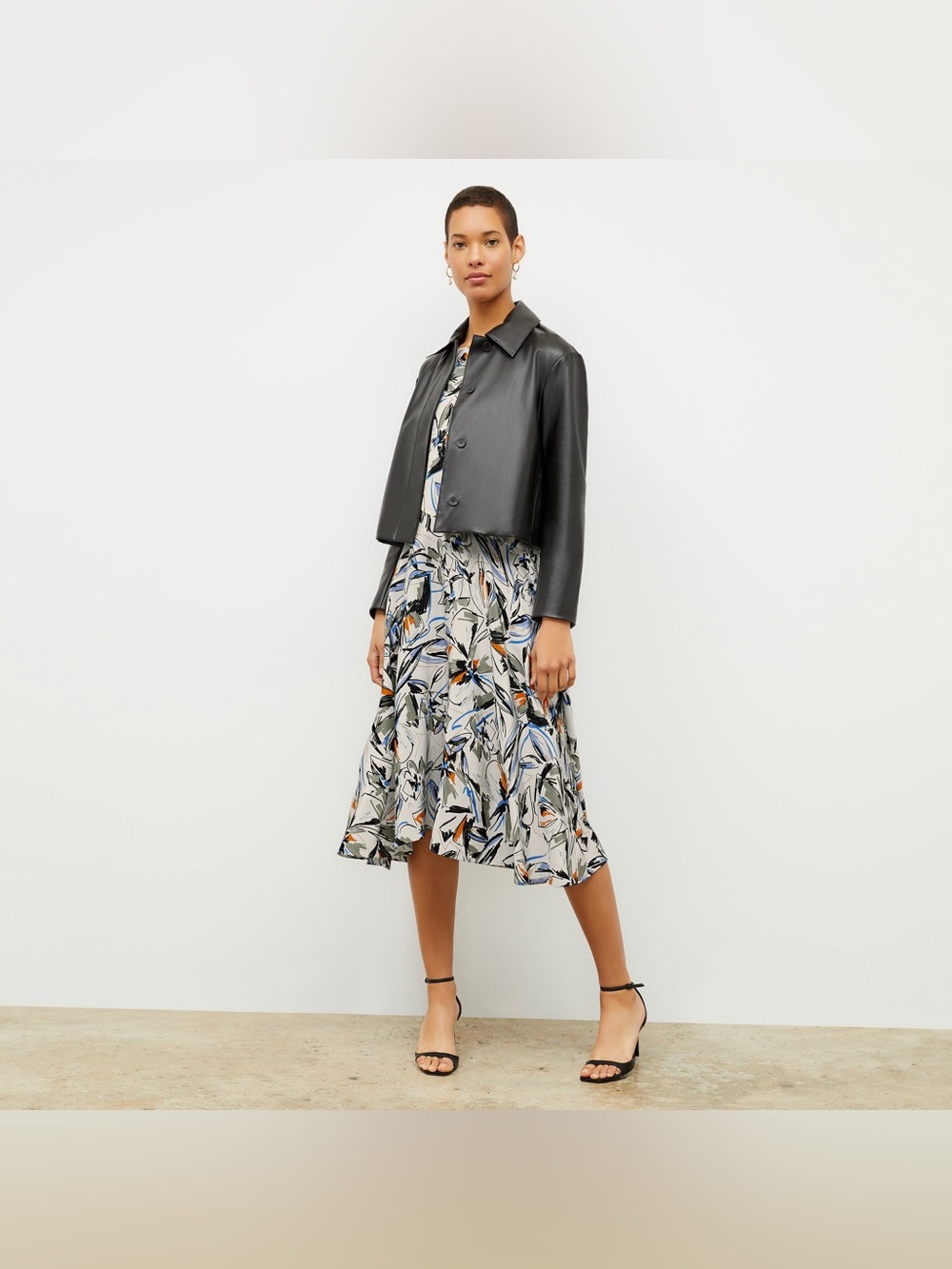MM LaFluer DiemMy Dress Sketchbook Floral Washable Silk Modern Chic Abstract